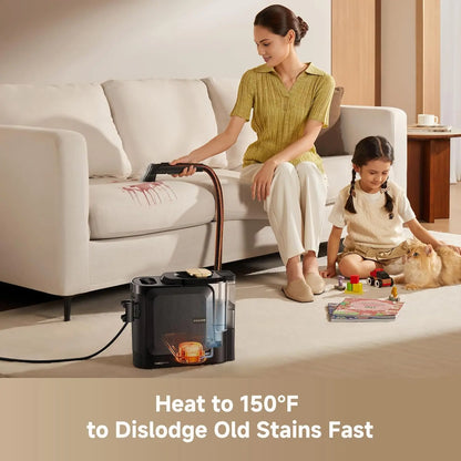 【New Arrival】Dreame N20 Steam Portable Carpet Cleaner with Steam & Hot Water Wash, Upholstery Cleaner Machine with Auto-Mix Solution, 17Kpa Powerful Suction, Spot Cleaner for Carpet, Couch, Furniture, Pets, Cars